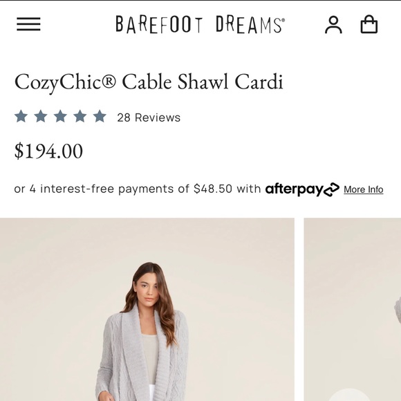 Barefoot Dreams Cozy Chic Cardigan size XL BRAND NEW WITH TAGS